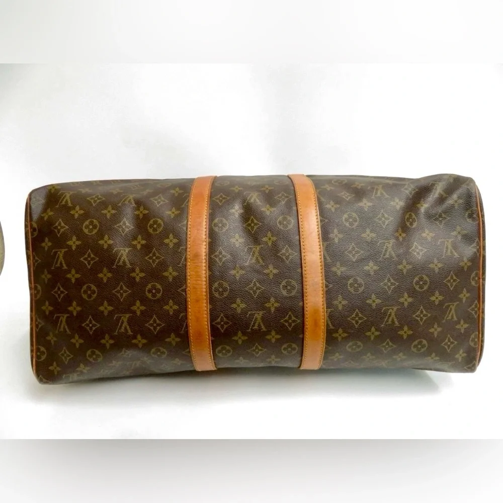 Louis Vuitton Monogram Duffle Boston Bag Keepall 55